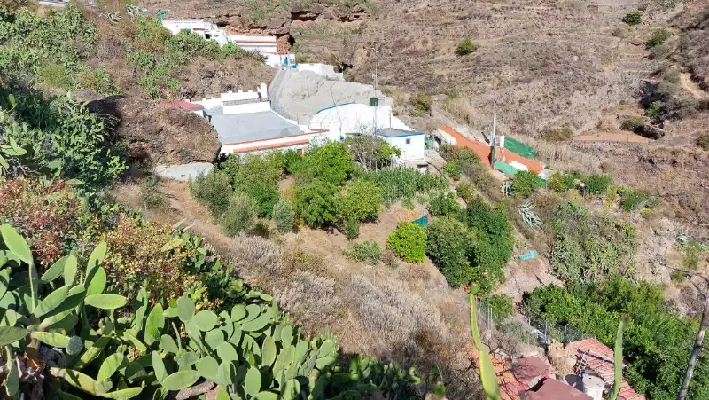 Preciosa Casa Cueva con terreno y frutales en Juncalillo de Gáldar