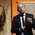 Gonzalo Bernardos durante una conferencia