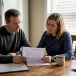 Adulto firmando la documentación de venta de una vivienda heredada con un menor de edad entre los herederos en Gran Canaria