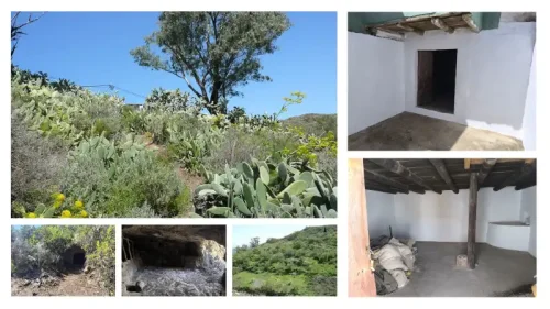 Terreno rústico en venta con cuarto y cueva en San Mateo