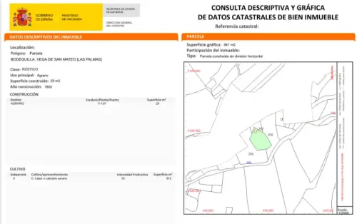 Terreno rústico en venta con cuarto y cueva en San Mateo